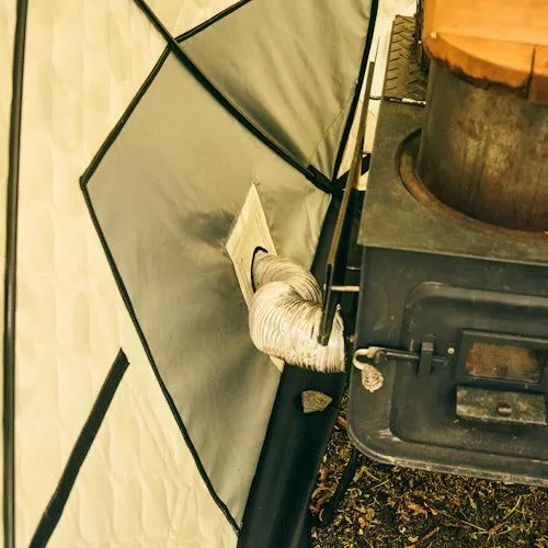 AMBER Tent Sauna supervised by madsaunist Hagama 2.0 full custom set for 4 people GOOUT collaboration model