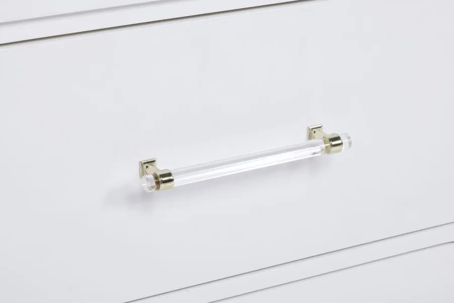 Anastasia 5-Drawer Bedroom Chest Pearl White
