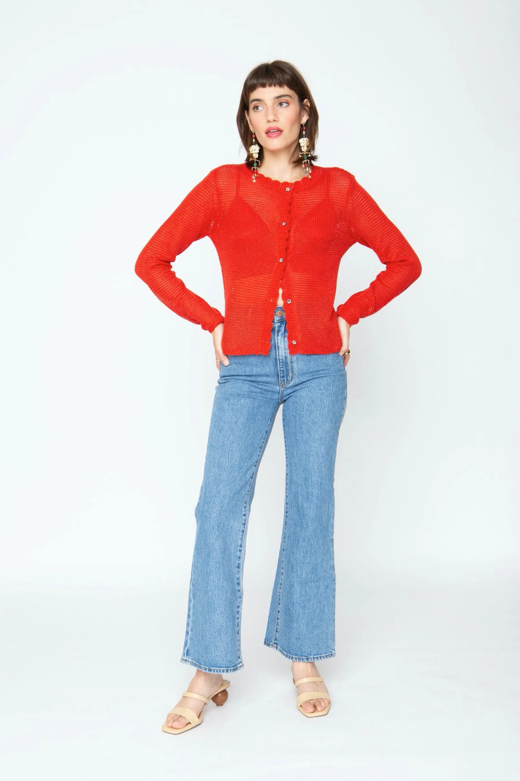 Brick Mollie Cardigan