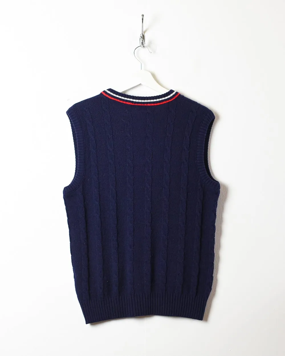 Chemise Lacoste Cable Knitted Sweater Vest - Small