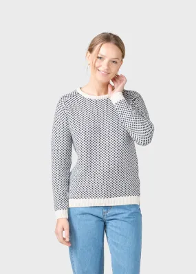 Elaine knit - Cream/navy