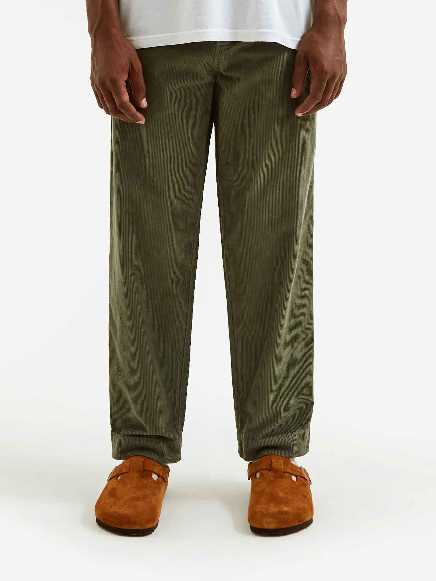Folk Signal Pant - (Acid Wash) Olive Cord