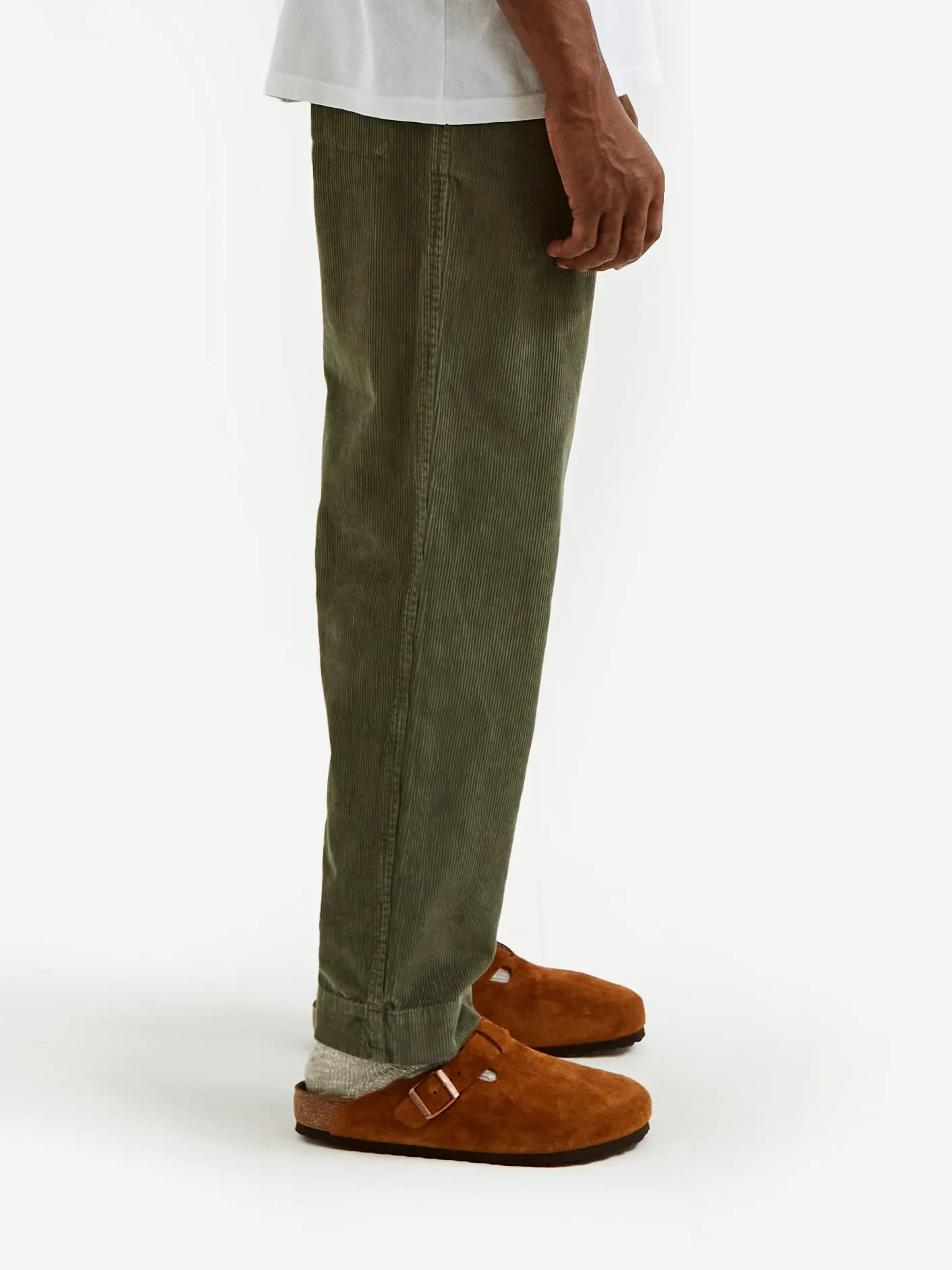 Folk Signal Pant - (Acid Wash) Olive Cord
