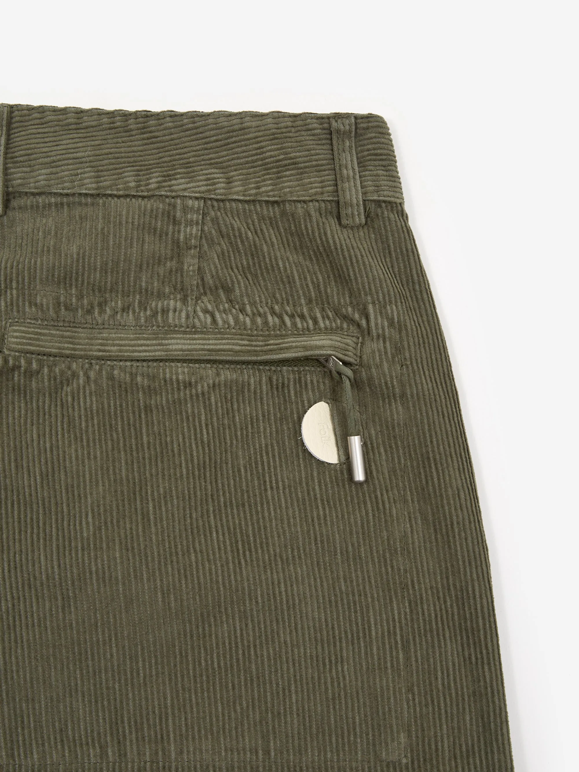 Folk Signal Pant - (Acid Wash) Olive Cord