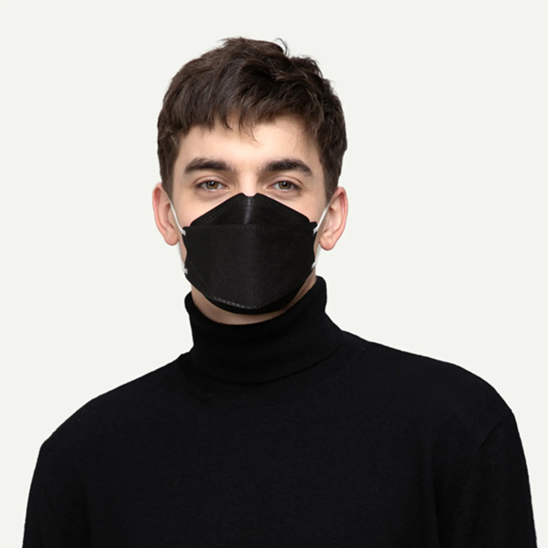 Meo Guard Flat-fold Disposable Respirator - Black / White (10pcs/pack)