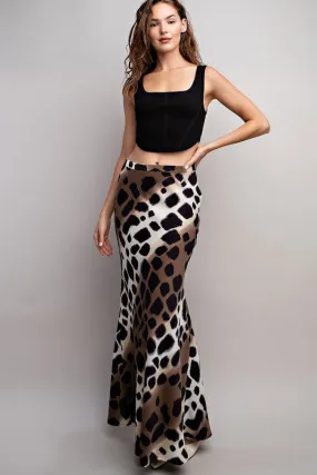 Spotted Maxi Skirt
