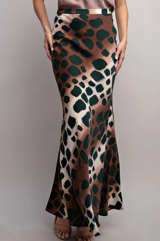 Spotted Maxi Skirt